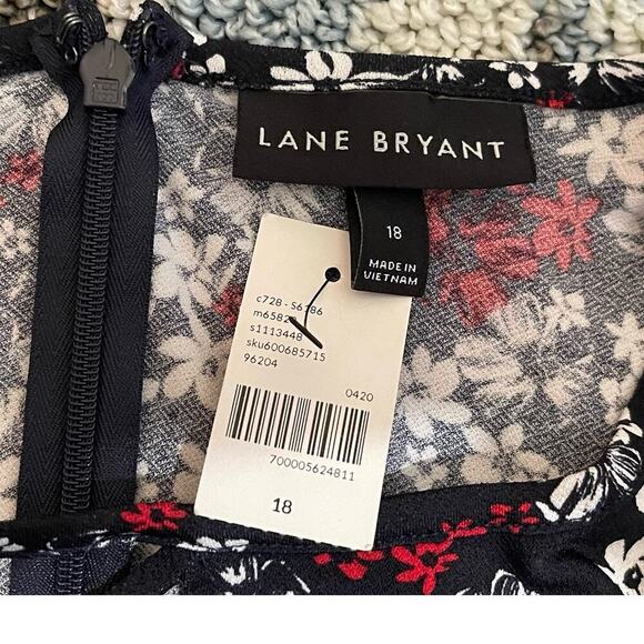 Lane Bryant Womens Romper Daisy Floral Print Plus Size 18 Criss-Cross Detail NWT - Picture 7 of 10